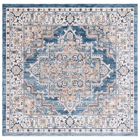 Safavieh 6 x 6 ft. Olympia 208M Power Loomed Square Area Rug Blue & Beige OPA208M-6SQ